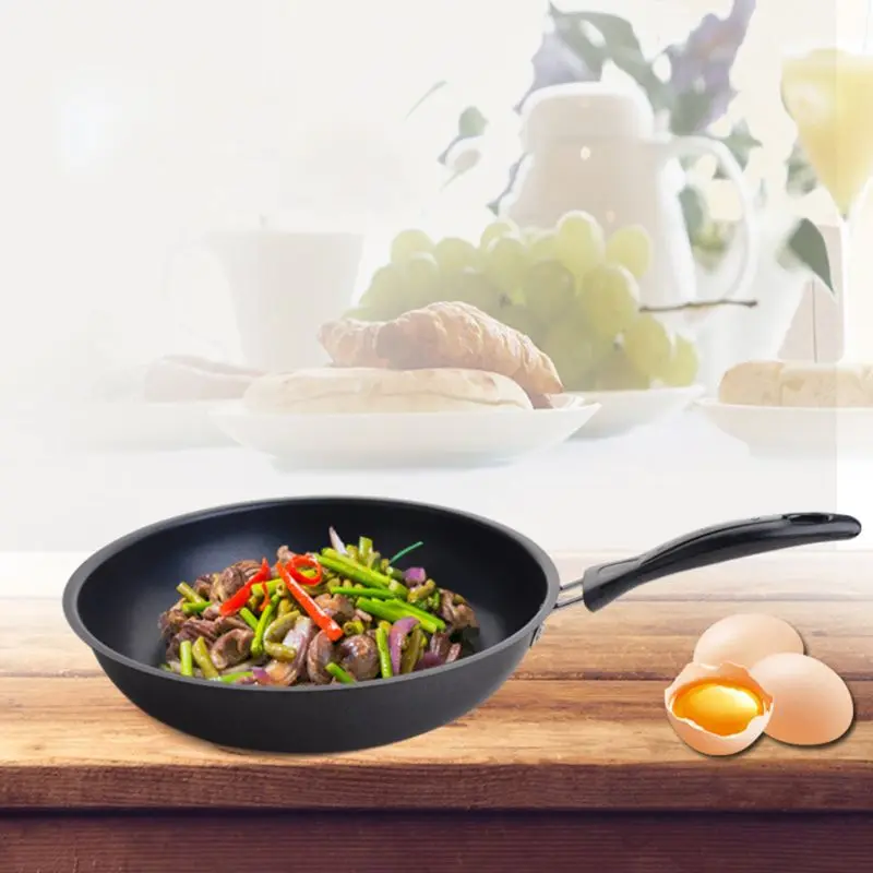 Кухонная антипригарная железная сковорода с длинной ручкой для жарки газовая, индукционная плита Блинный горшок обеденные инструменты Кухонная Посуда