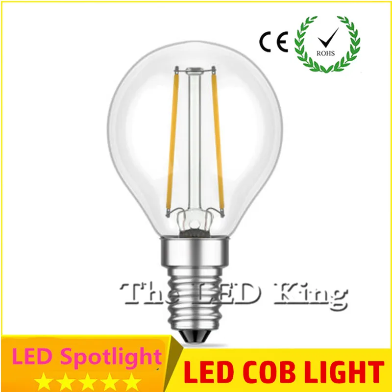 Светодиодная лампочка E27 LED G45 AC 220v 240v E14 винтажная теплая белая 6w 18w лампа Эдисона с