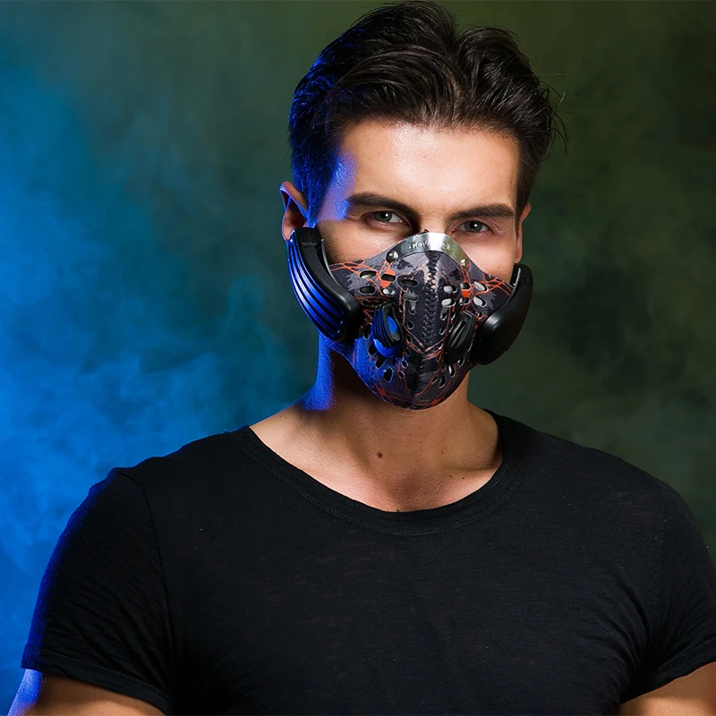 Wireless Rechargeable Smart BT4.0 Headphone Mask Haze Dust Resistant Music Bone Conduction Headphone Anti-pollution Sports Mask
