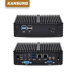 Мини ПК оконные рамы Intel Celeron BayTrail J3160 4 ядра 6USB Linux системный блок компьютера системы сервер COM промышленный компьютер