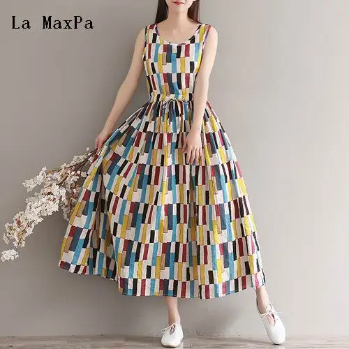 

mori girl sweet sundress 2018 new fashion women sleeveless vest floral printed summer dresses cotton loose female a-line dresses
