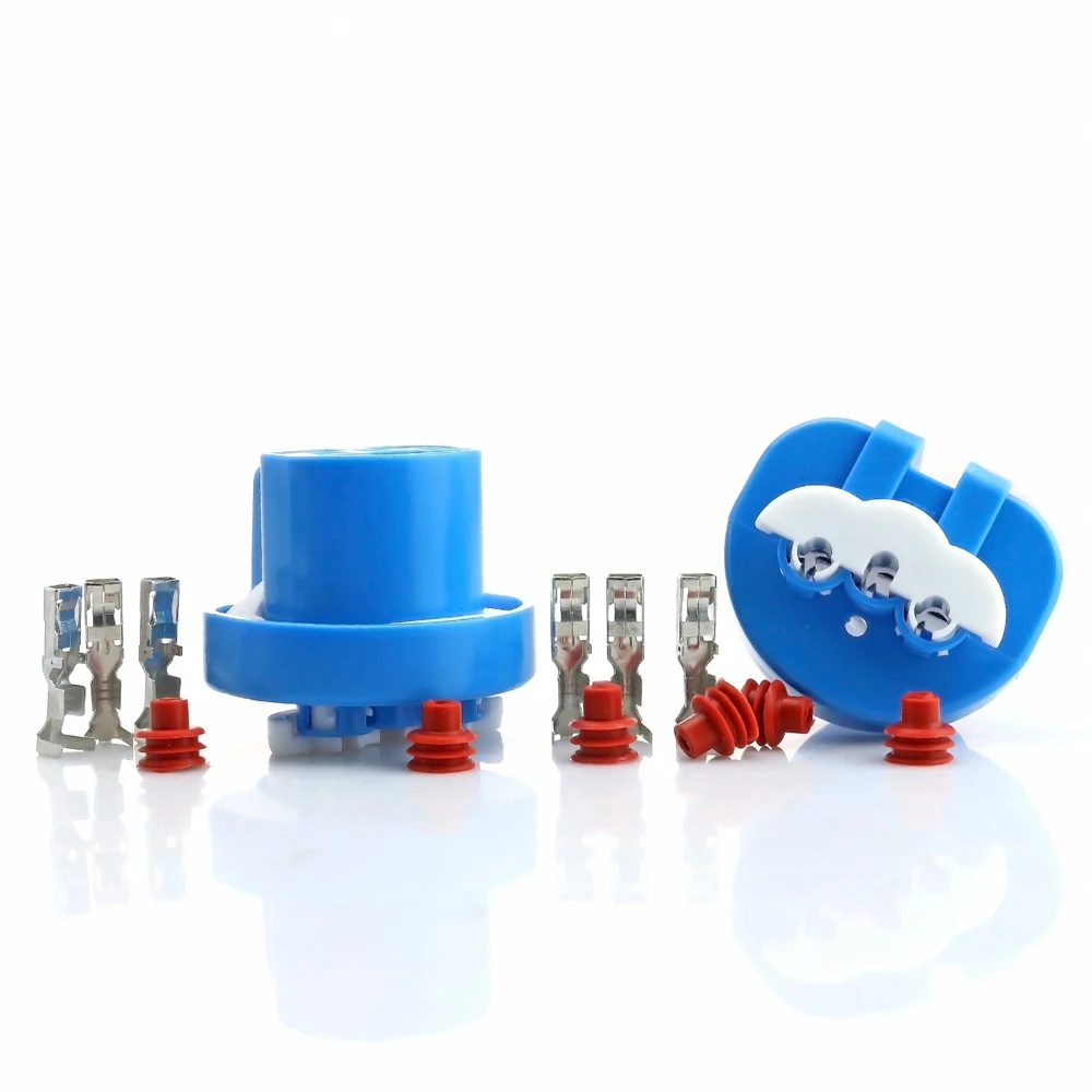 2pcs 3pin 9004 9007 HB1 HB5 Xenon Headlamp Light Plug Female Socket