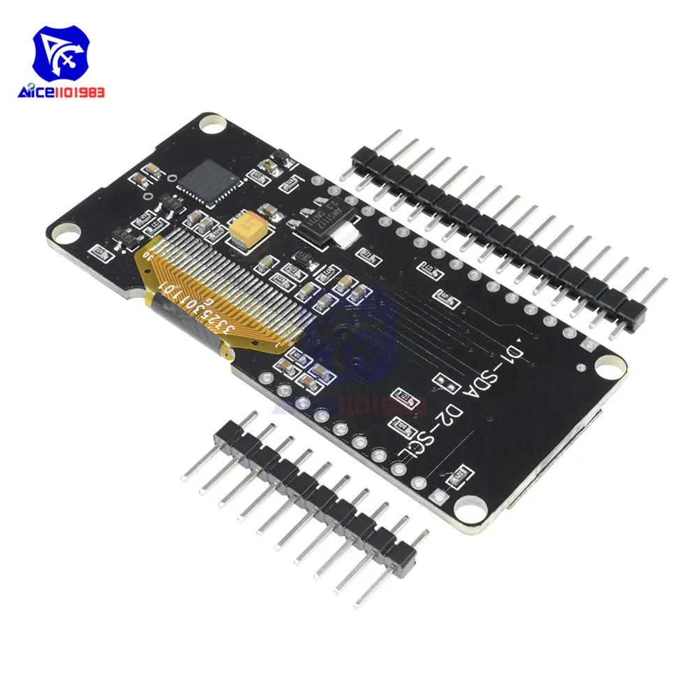 ESP8266 ESP-12F Wi-Fi модуль беспроводной CP2102 макетная плата 0,96 дюймовый oled-дисплей с булавкой для anrdunodemcu WeMos