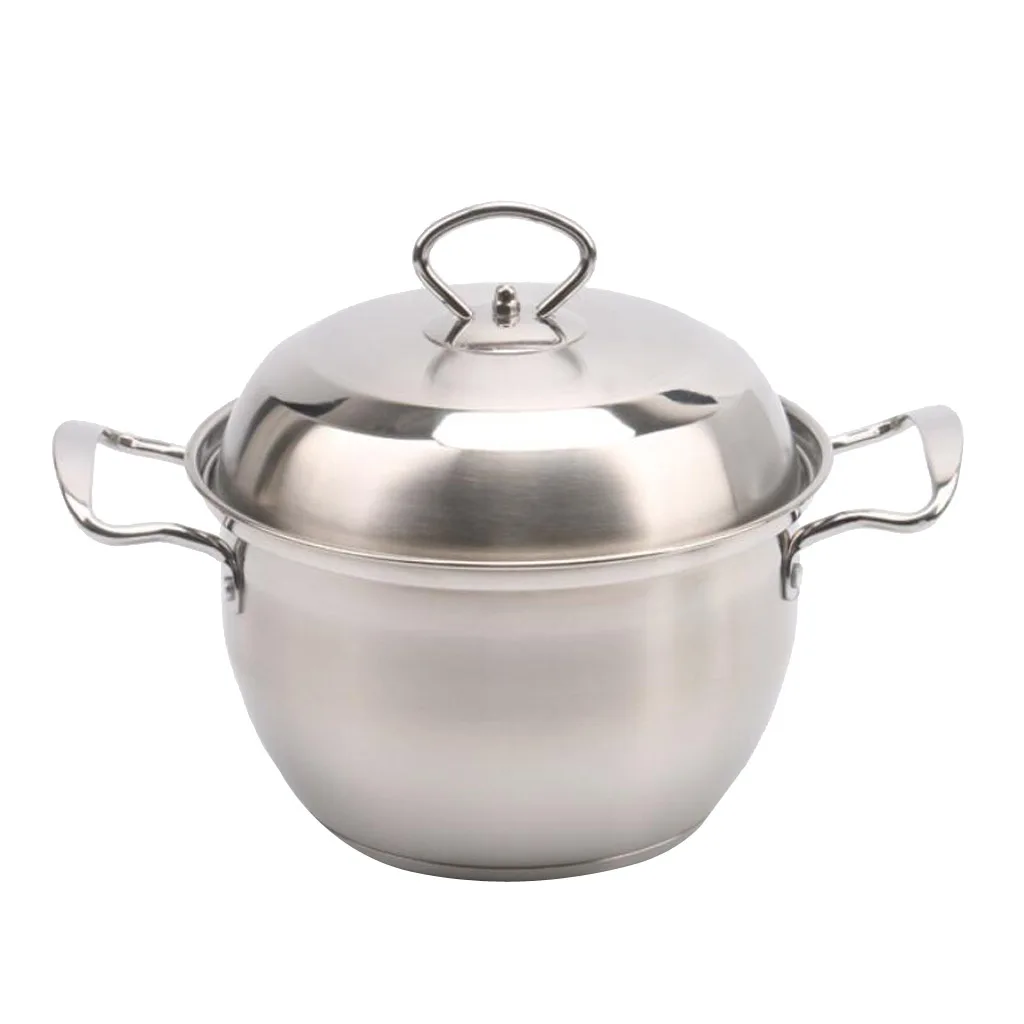 Nonstick Stock Pot Milk Soup Pan Stockpot Saucepan Butter Warmer Lightweight Dishwasher Safe Healthy Coating Stainless Steel