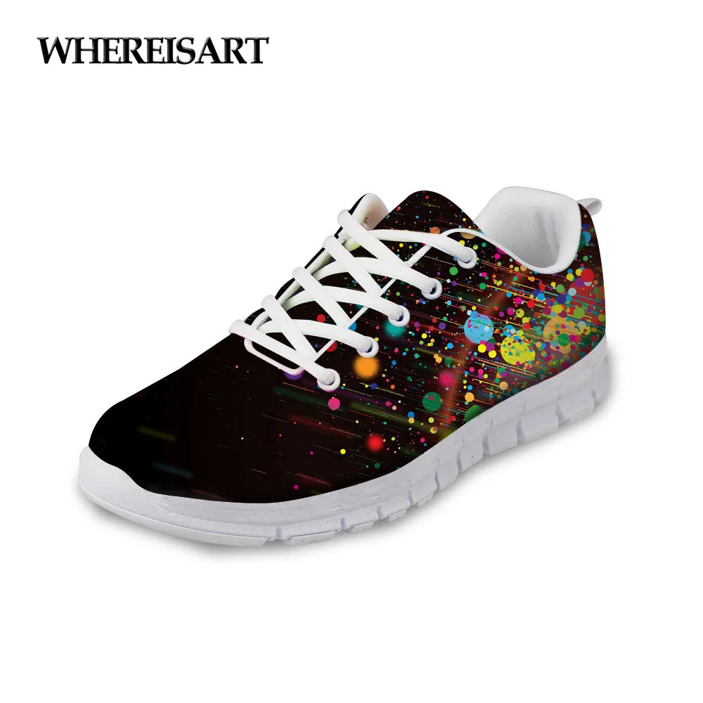 

WHEREISART Shoes Woman 2019 Spring New Sneakers Mesh Breathable Girls Running Flats Walking Ladies Tenis Feminino Buty Damskie
