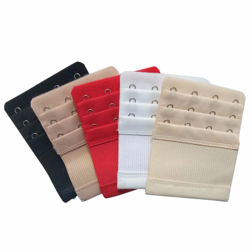 Bra Extenders Strap Buckle Extension 3 Rows 4 Hooks Ladies Bra Extender