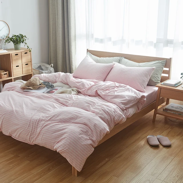 100 cotton muji style bed cover set 4pcs super soft jersey knit jersey knit sheets king