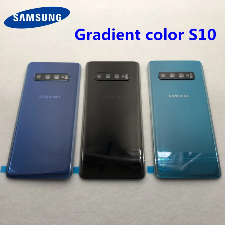 Градиентный цвет S10 стеклянная Задняя крышка батареи для Samsung Galaxy G973 G973F SM Крышка
