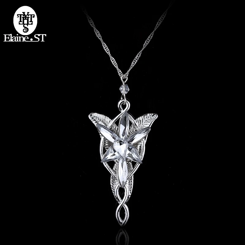 

Elves Princess Aragorn Arwen Evenstar Pendant Necklacesthe twilight star pedant maxi Crystal necklace statement jewelry