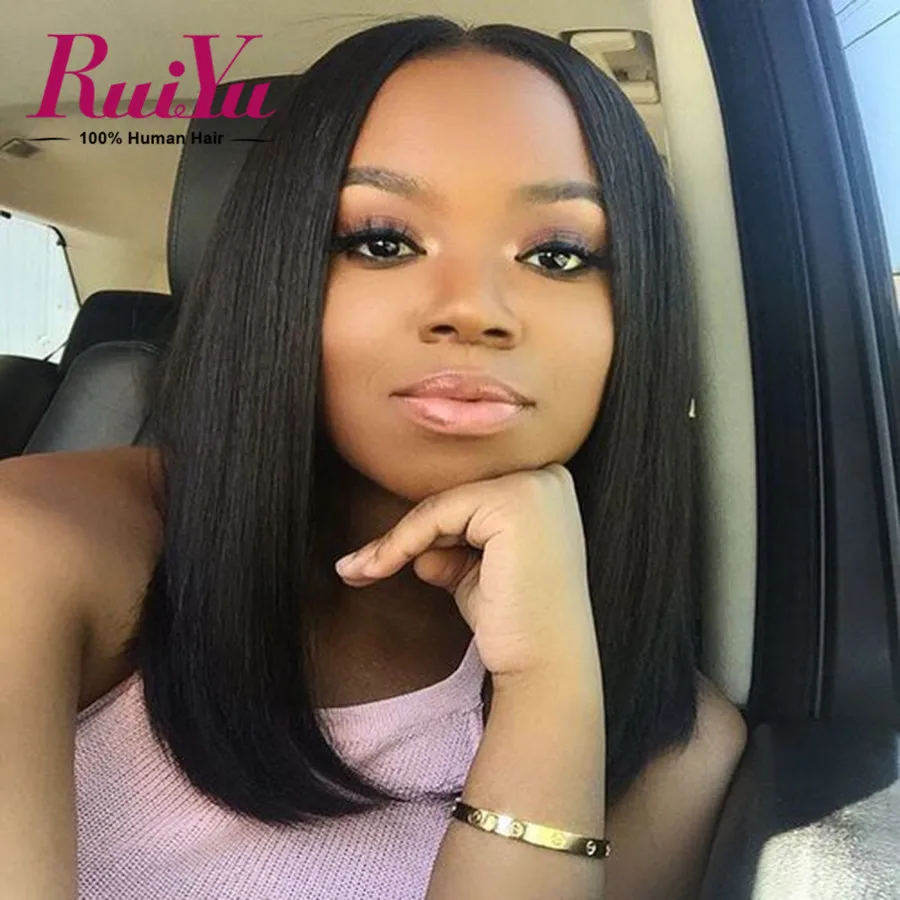 

Full Lace Human Hair Short Bob Wigs For Black Women Brazilian Straight Hair Bob Lace Front Wigs Full Lace Short Human Hair Wigs