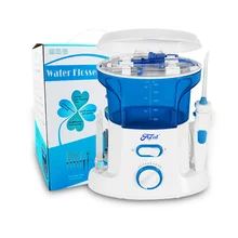 New Oral Teeth Cleaning Water Dental Floss Water Flosser Home Pack Dental Irrigator Pick 7 Pcs Tips 600ml Water Tank Free ship