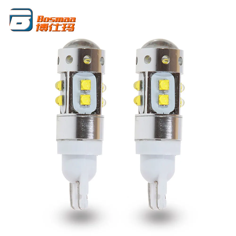

2x T10 194 920 912 921 W5W LED Bulb 50W w/ X-BD chips 10-SMD For Car Backup Reverse Light Clearance Width License Plate Lamp Ect