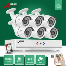 ANRAN 8-КАНАЛЬНЫЙ HD 1080N HDMI АХД DVR 6 ШТ. 1.0 Мегапиксельная 720 P 36IR Открытый Дом, Камеры Безопасности Системы ВИДЕОНАБЛЮДЕНИЯ С 1 ТБ HDD