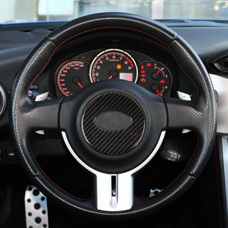 Для Subaru BRZ Toyota 86 интерьерная Автомобильная углеродная наклейка панель рулевого