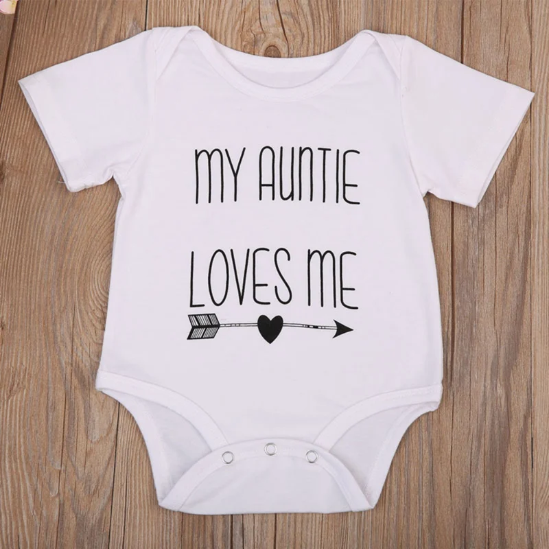 Summer Soft Cotton Infant Jumpsuit Newborn Baby Unisex Short Sleeve Letter Printing Rompers Kids Toddler Bodysuit