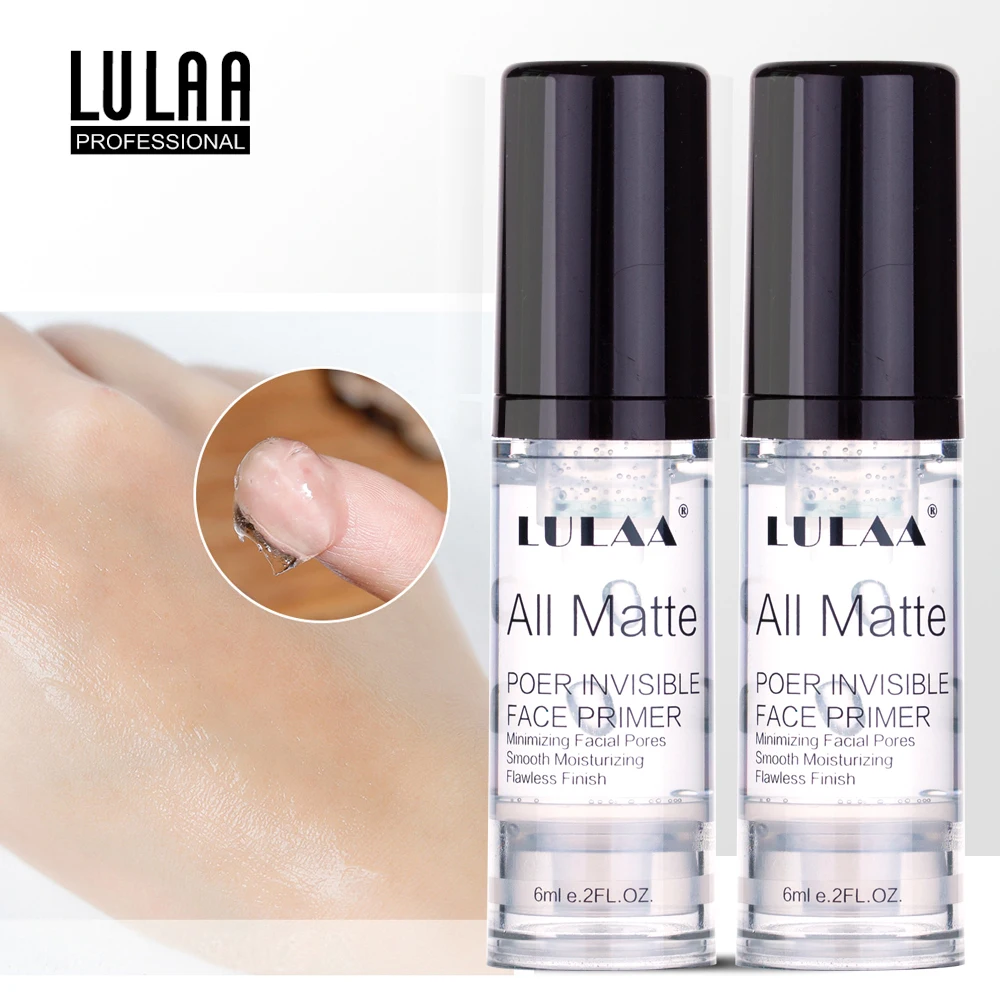

LULAA Matte Primer Make Up Base Foundation Liquid Make Up Fine Lines Oil-control Facial Cream Brighten Cosmetic