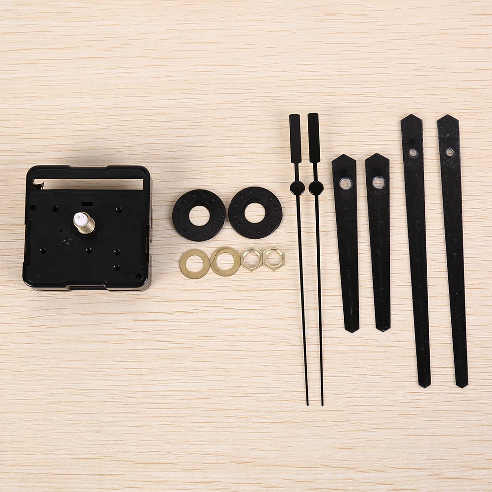 Silent Wall Clock Quartz Movement Mechanism Black  DIY Wall Clock Quartz Clock Hour/Minute Hand Clock Movement