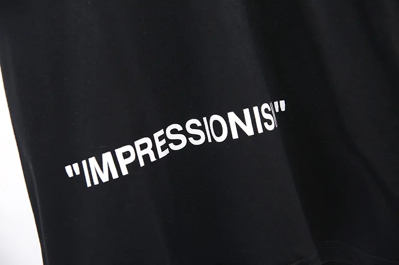 OFF-WHITE футболка с короткими рукавами и рисунком граффити 99 мужская пара