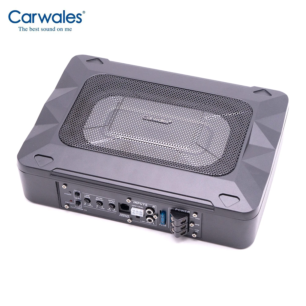 Carwales 6*" автомобильный сабвуфер автомобильный аудио усилитель сабвуфера авто под сидением активный сабвуфер автомобильный низкочастотный динамик с басами активный динамик 600 Вт