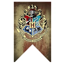 Harry Potter Banners Gryffindor Slytherin Hufflerpuff Ravenclaw College Flag Party Supplies Home Decoration Boys Girls Kids Gift