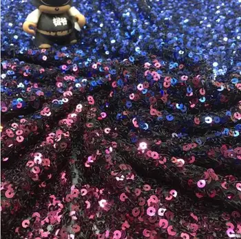 

JOY-3405 Nigerian Wedding Net Lace Fabric with sequins 5Yards Embroidered French Tulle Lace Fabric