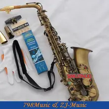 Профессиональный античный бронзовый альтовый саксофон Ми-бемоль Abalone чехол для ключа высокого F# sax