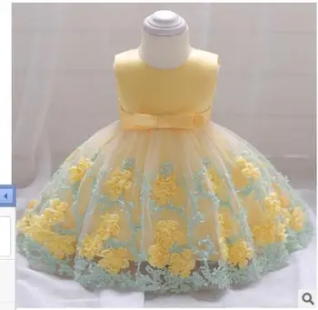 

2018 Vintage Baby Girl Dress Baptism Dresses for Girls 1st Year Birthday Party Wedding Christening Baby Infant Clothing Bebes