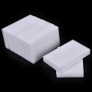

Wholesale 100Pcs White Magic Sponge Eraser Melamine Cleaner multi-functional Cleaning Sponge Kitchen Bathroom Tools
