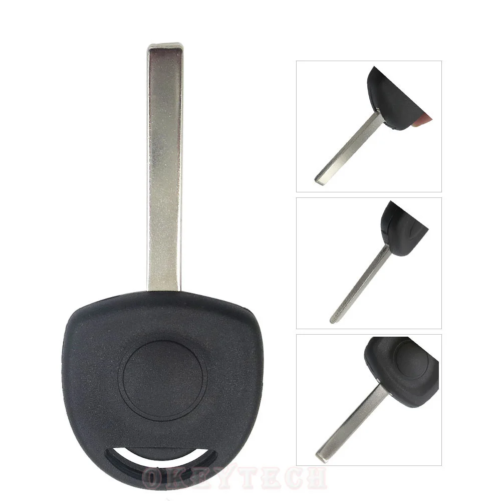 Opel transponder key shell with HU100 blade