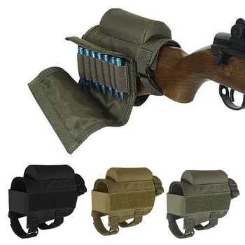 

Adjustable Rifle Gun Tactical Cheek Rest Bullet Magazine Holder Outdoor Hunting Rifle Gun Accessories Butt Stock Bag
