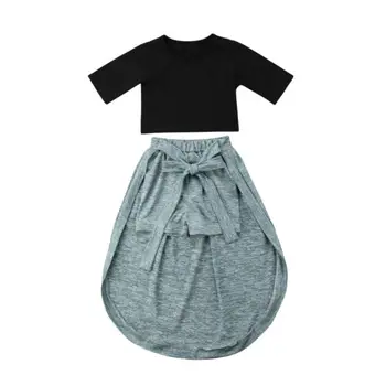 

Kids Baby Girls Princess Clothes Sets Tops Shorts Skirt Casual Cotton Bow Summer Outfits Clothing Girl 6M-5T