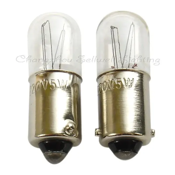 

Hot sale!Ba9s t10x28 220v 5w miniature lamp bulb light A049