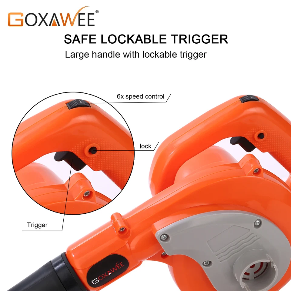 GOXAWEE 600W 220V Variable Speed Air Electric Blower for Cleaning Computer Car Dust Blower with 2.5m Long Cord GOXAWEE 600W 220V Variable Speed Air Electric Blower for Cleaning Computer Car Dust Blower with 2.5m Long Cord
