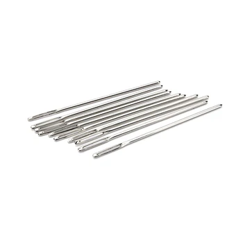 

10Pcs Gold Needle Large Eye Needles Leather Sewing Needle Embroidery Tapestry Hand Sewing Accessories Costura