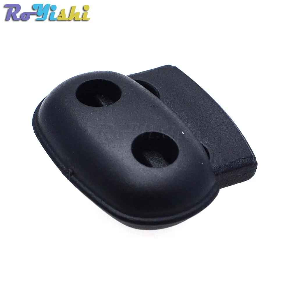 

10pcs/pack Plastic Cord Lock Stopper Toggle Clip Black 25mm*21mm*8mm