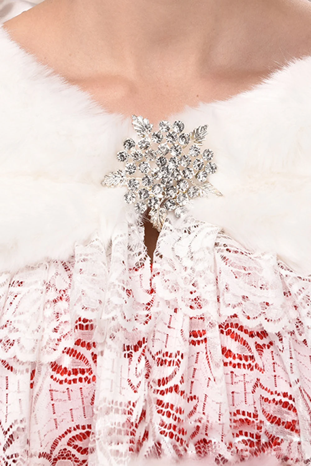 MisShow Cheap Wedding Shawl Shrug Faux Fur Wrap Ivory White Wedding Bolero 2017 Fur Coat Cape Wedding Accessories Bridal Jacket