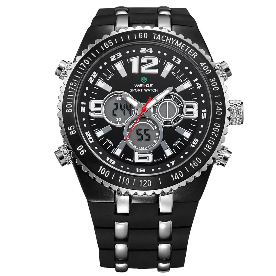 

Weide Brand Analog Digital Quartz Men's Watches Casual Sports Wristwatch Military Army Sport Watch Waterproof Relogio Masculino
