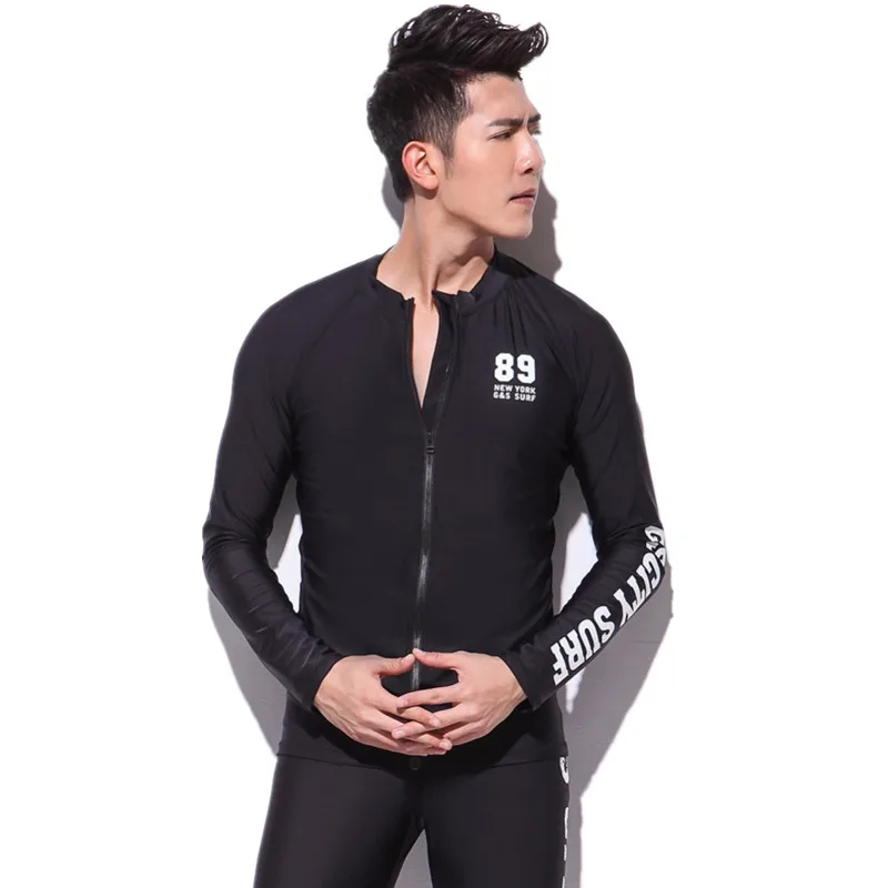 Gsou Snow Brand Rashguard мужские рубашки для купания с длинными рукавами одежда для дайвинга Летняя Пляжная моторная лодка одежда для серфинга гидрокостюм для триатлона Топы