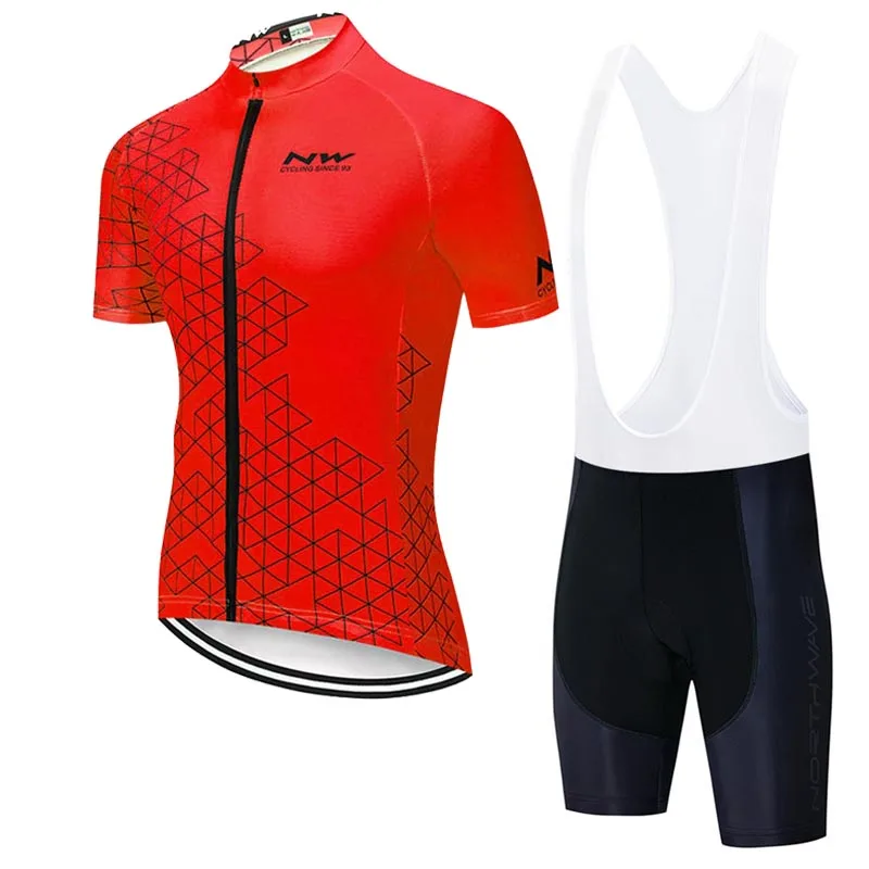 NW летний мужской комплект из майки для велоспорта, быстросохнущая одежда для велоспорта с коротким рукавом, одежда для велоспорта, Майо Ropa Ciclismo Hombre C24 - Цвет: set 11