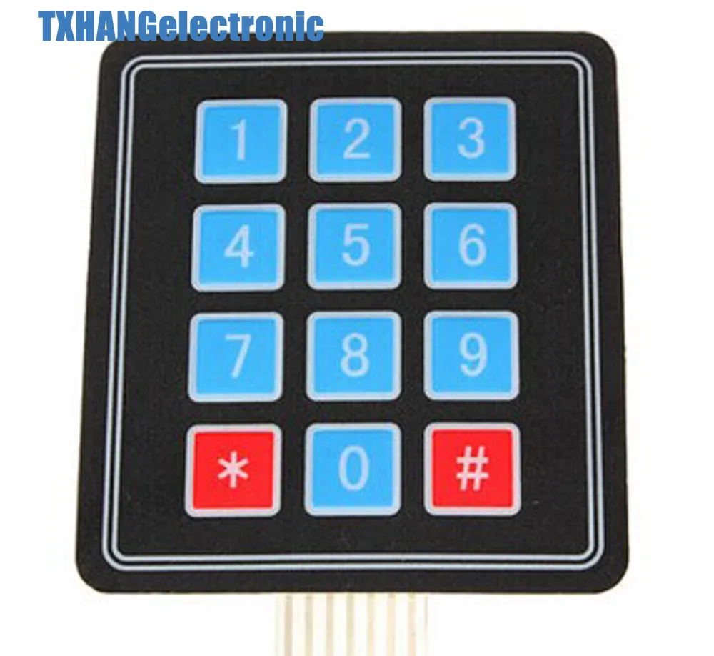 4 x 3 Matrix Array 12 Key Membrane Switch Keypad Keyboard