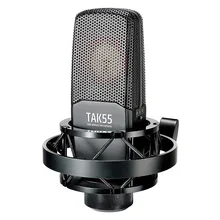 Takstar TAK55 высококачественный студийный Профессиональный записывающий микрофон двойная позолоченная диафрагма три полярных узора