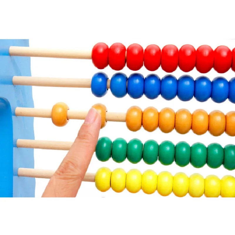 Dinosaur Wooden Beads 10-rows Abacus Counting Educational Colorful Beads Maths Toy for Kids Children Dinosaur Wooden Beads 10-rows Abacus Counting Educational Colorful Beads Maths Toy for Kids Children