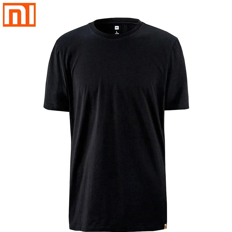 

Xiaomi short-sleeved T-shirt combed cotton is suitable for summer scenes, wearing a selection of two-color simple