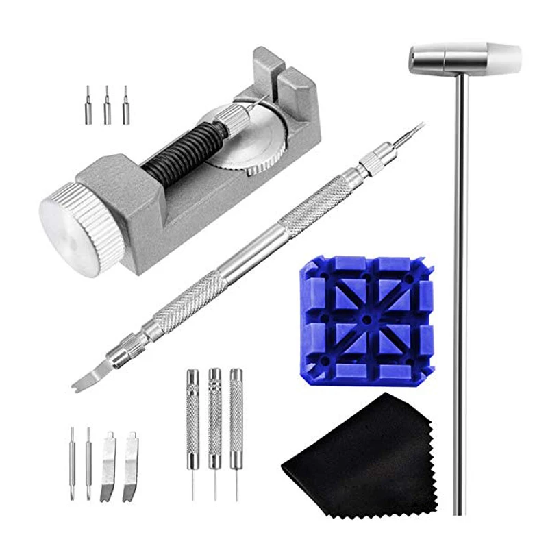 Watch Band Tool Kit - Watch Link Remover Spring Bar Tool Set for Watch Repair and Watch Band Replacement adjusting link watch strap band pins remover watch repair tools