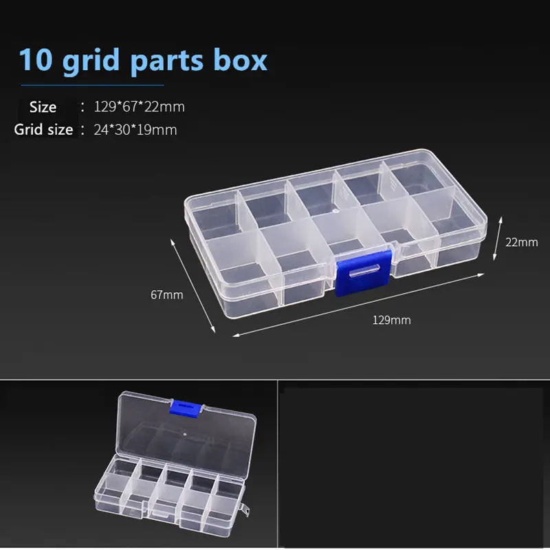 

Gundam model 10 grid Parts box Storage Box tool N037