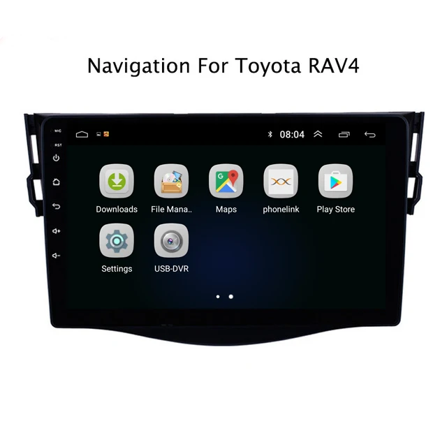 Sale 9" 2.5D IPS Android 8.1 Car DVD GPS Player For Toyota RAV4 2007 2008 2009-2012 Car Radio Stereo Head Unit with Navigation 2