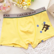 2PCS Pack Cotton Boys Underpants Character Cute Bear font b Short b font Panties font b