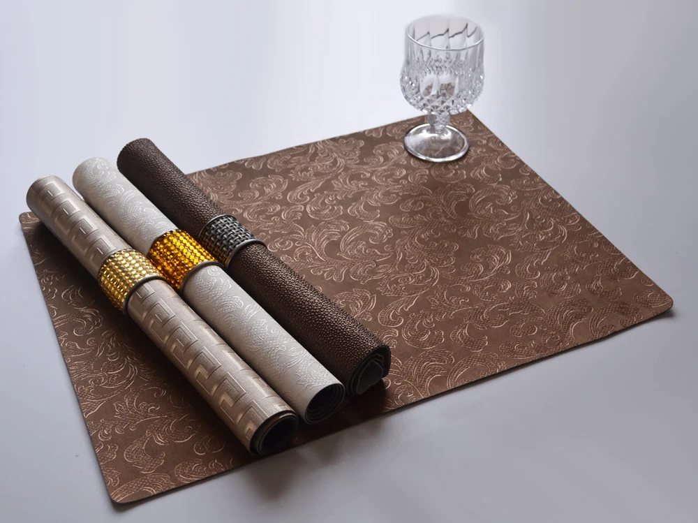 Double Side Can Be Used New Placemat Pu Leather Table Mat In Mats
