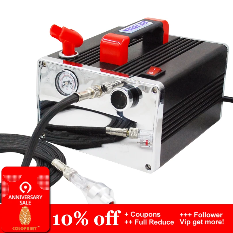 

Colopaint Economy Air Compressor With single holder For Nail Art Face Painting