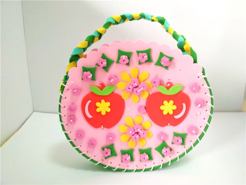 Happyxuan 4 шт. Детские DIY EVA Швейные Сумки Детские художественные наборы материалы ручной работы Креативные Игрушки для девочек подарок на день рождения